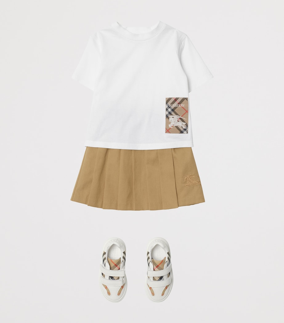 Burberry Kids Cotton Check-Patch T-Shirt (6-24 Months)