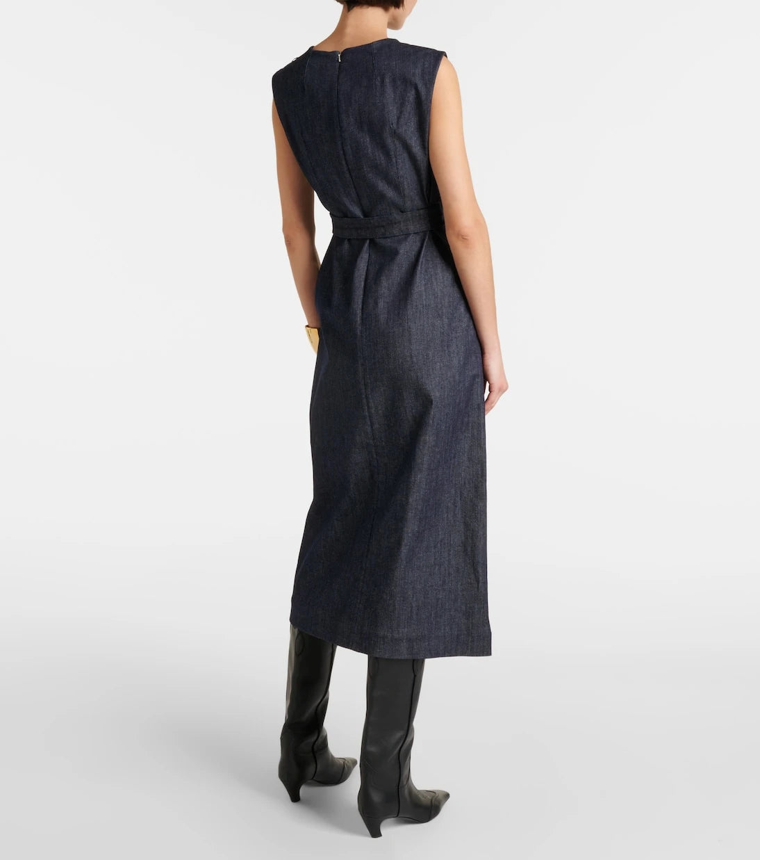 'S Max Mara - Cotton-blend denim shift dress