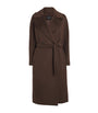 Weekend Max Mara Brown Virign Wool Double-Breasted Coat