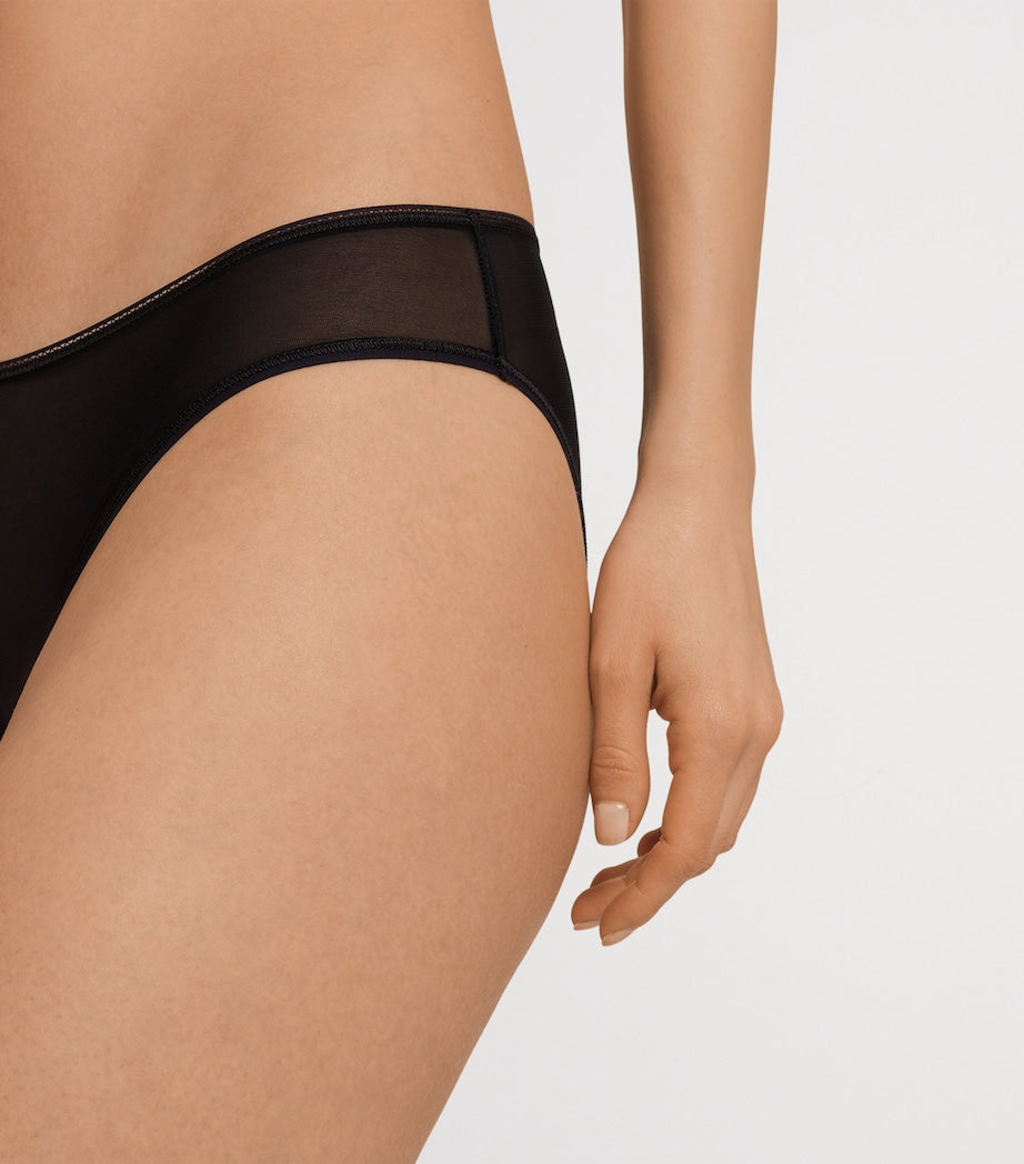 Hanro Black Smooth Illusion Mini Briefs