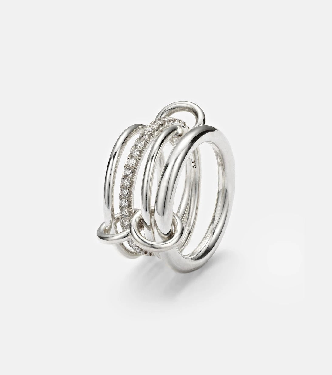 Spinelli Kilcollin - Nimbus sterling silver ring with diamonds