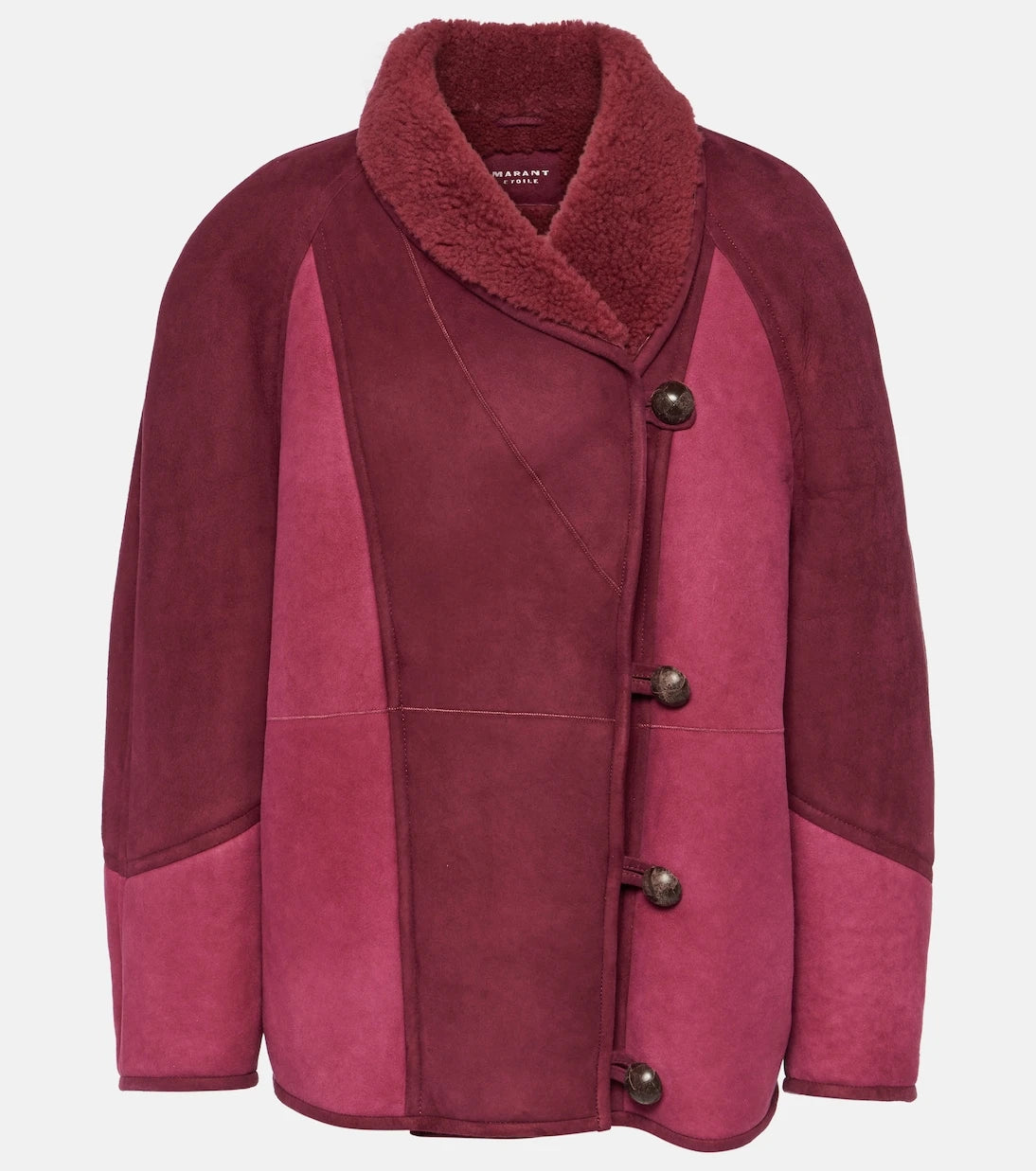 Marant Etoile - Abeni shearling-lined suede jacket