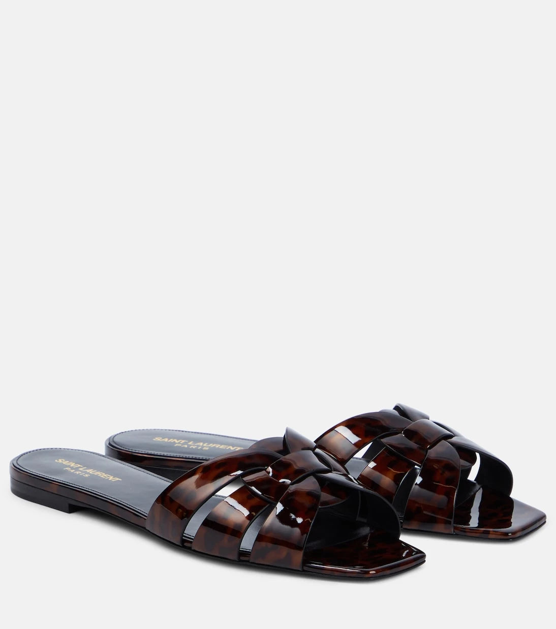 Saint Laurent - Tribute 05 leopard-print leather flats