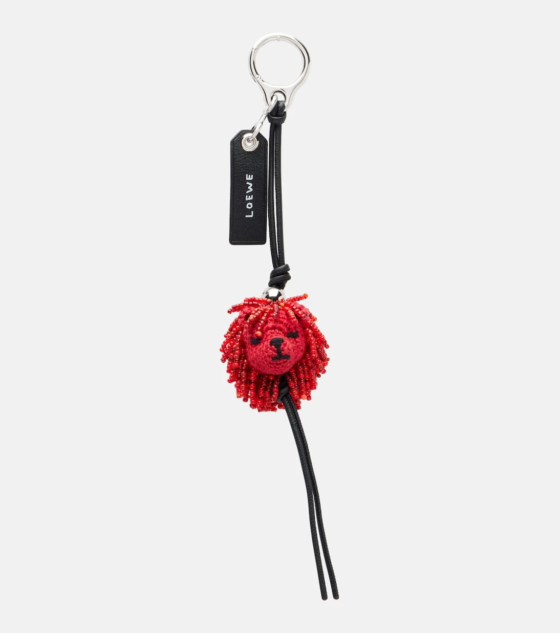 Loewe - Lion beaded crochet bag charm