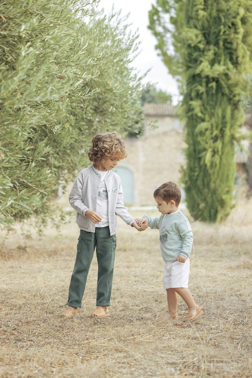 Tartine et Chocolat - Cotton and linen cargo pants