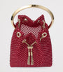 Jimmy Choo Red Embellished Bon Bon Top-Handle Bag
