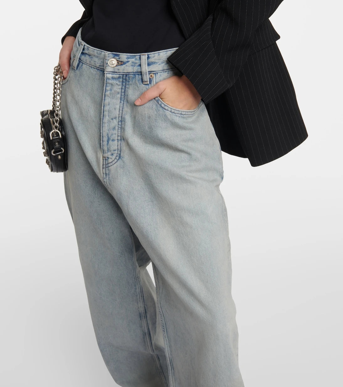 Balenciaga - Mid-rise wide-leg jeans