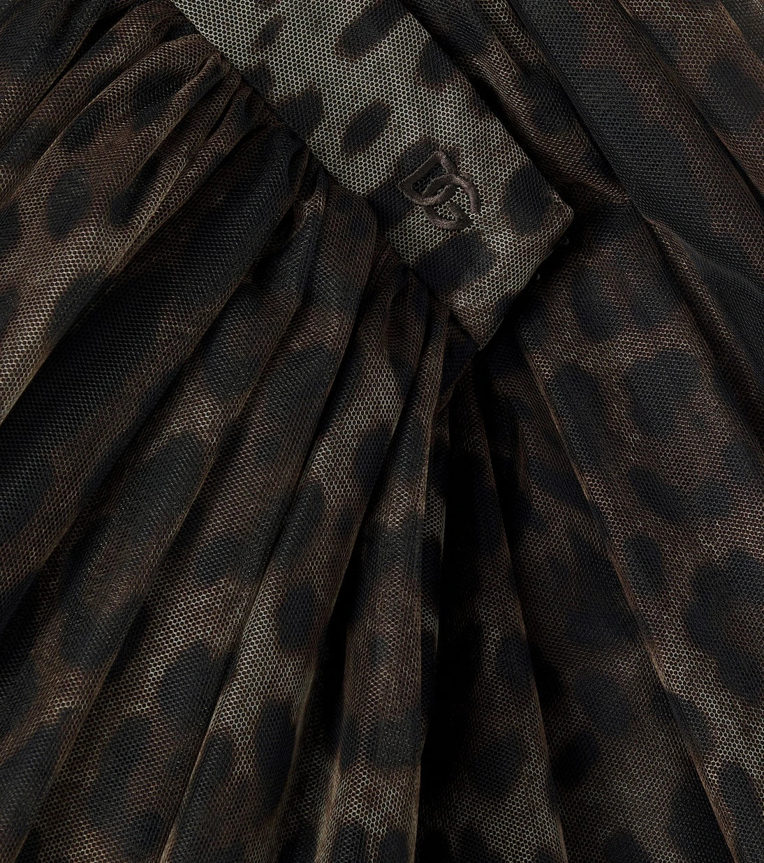 Dolce&Gabbana Kids - Leopard-print tulle skirt