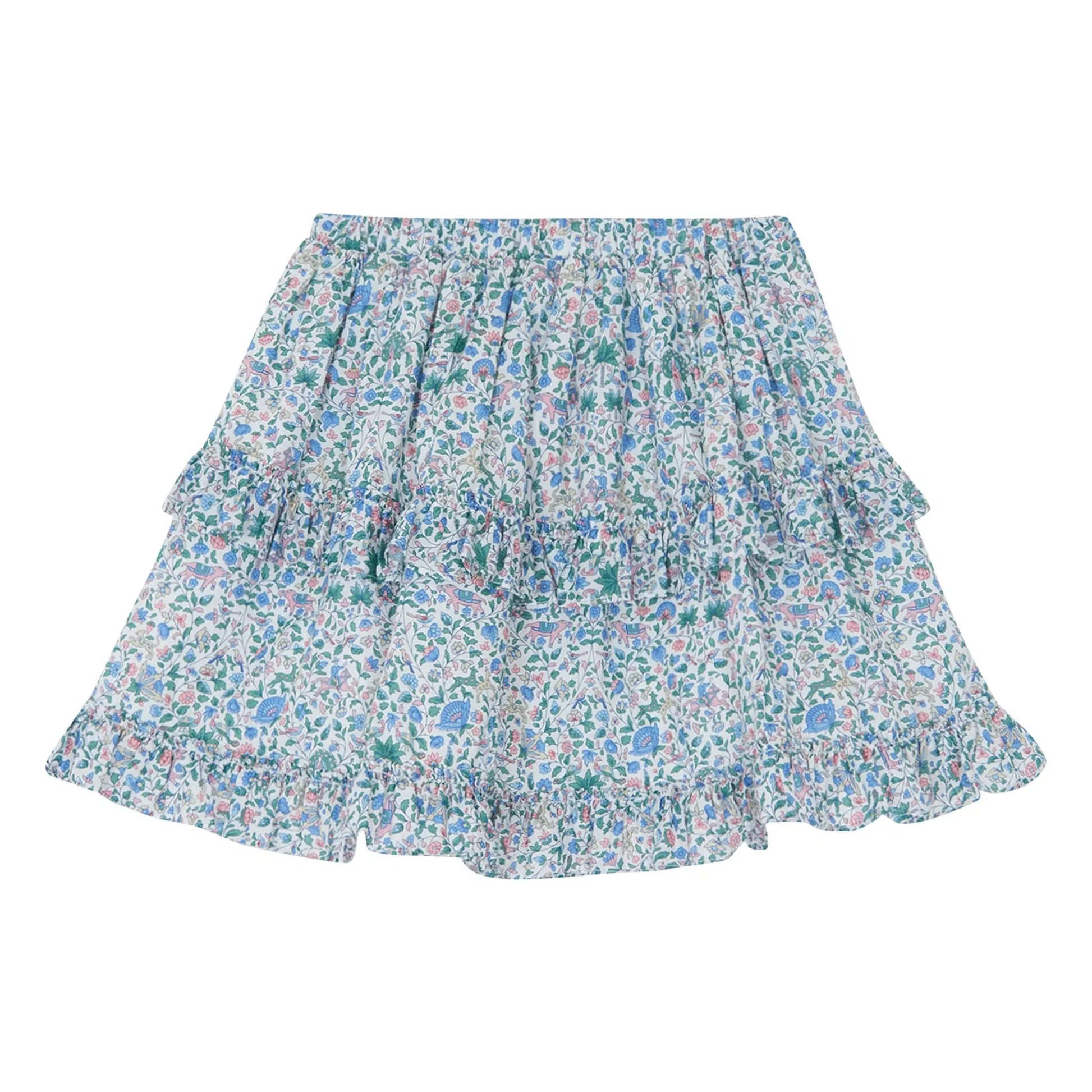 Tartine et Chocolat - Liberty Ruffle Skirt | White