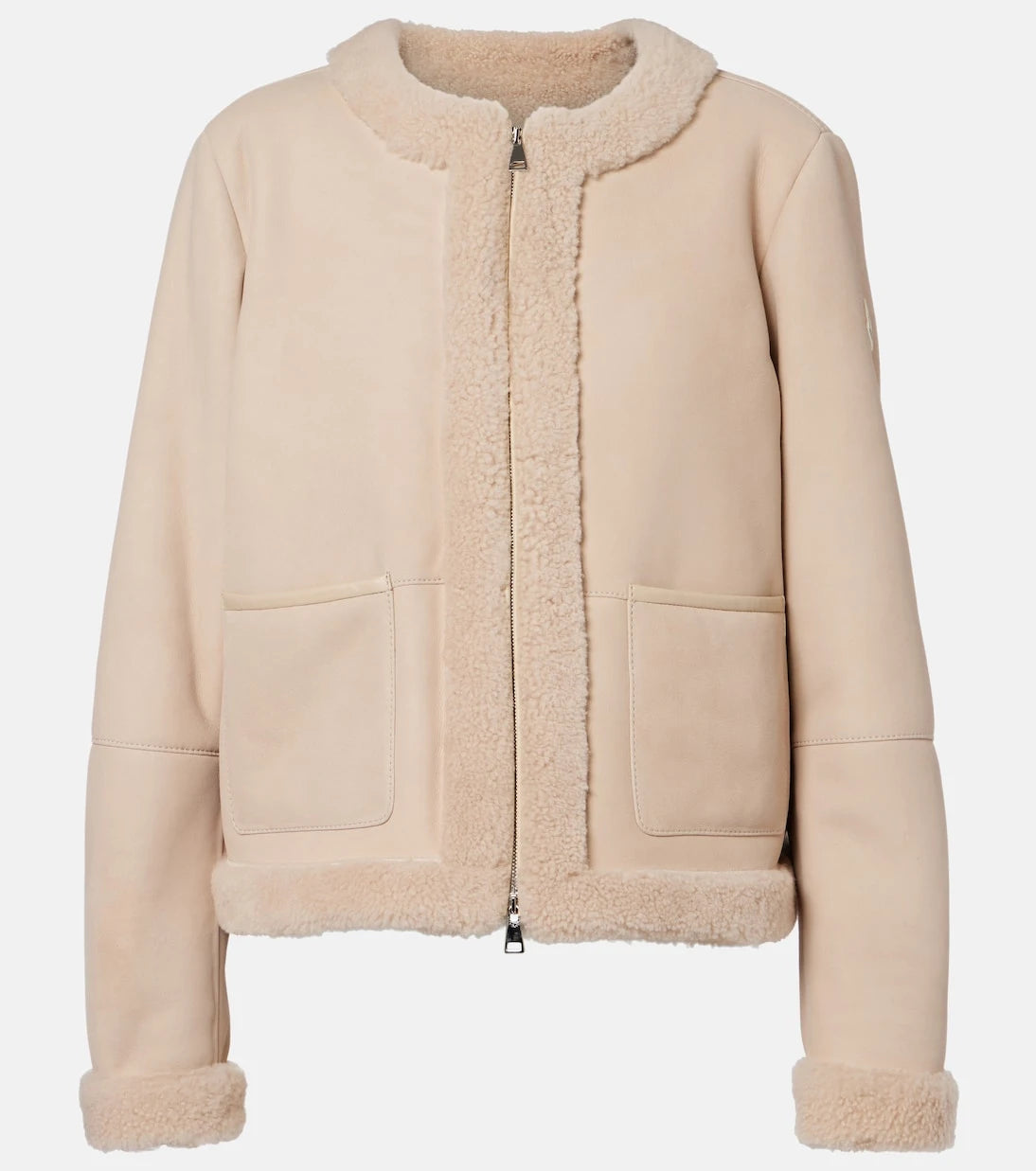 Moncler - Buis shearling-lined suede down jacket