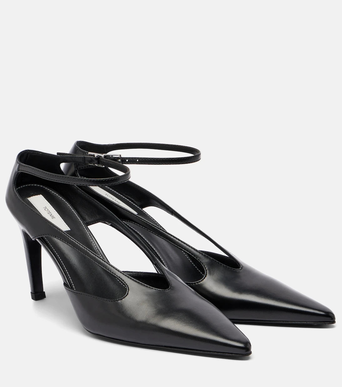 Toteme - Cutout leather pumps