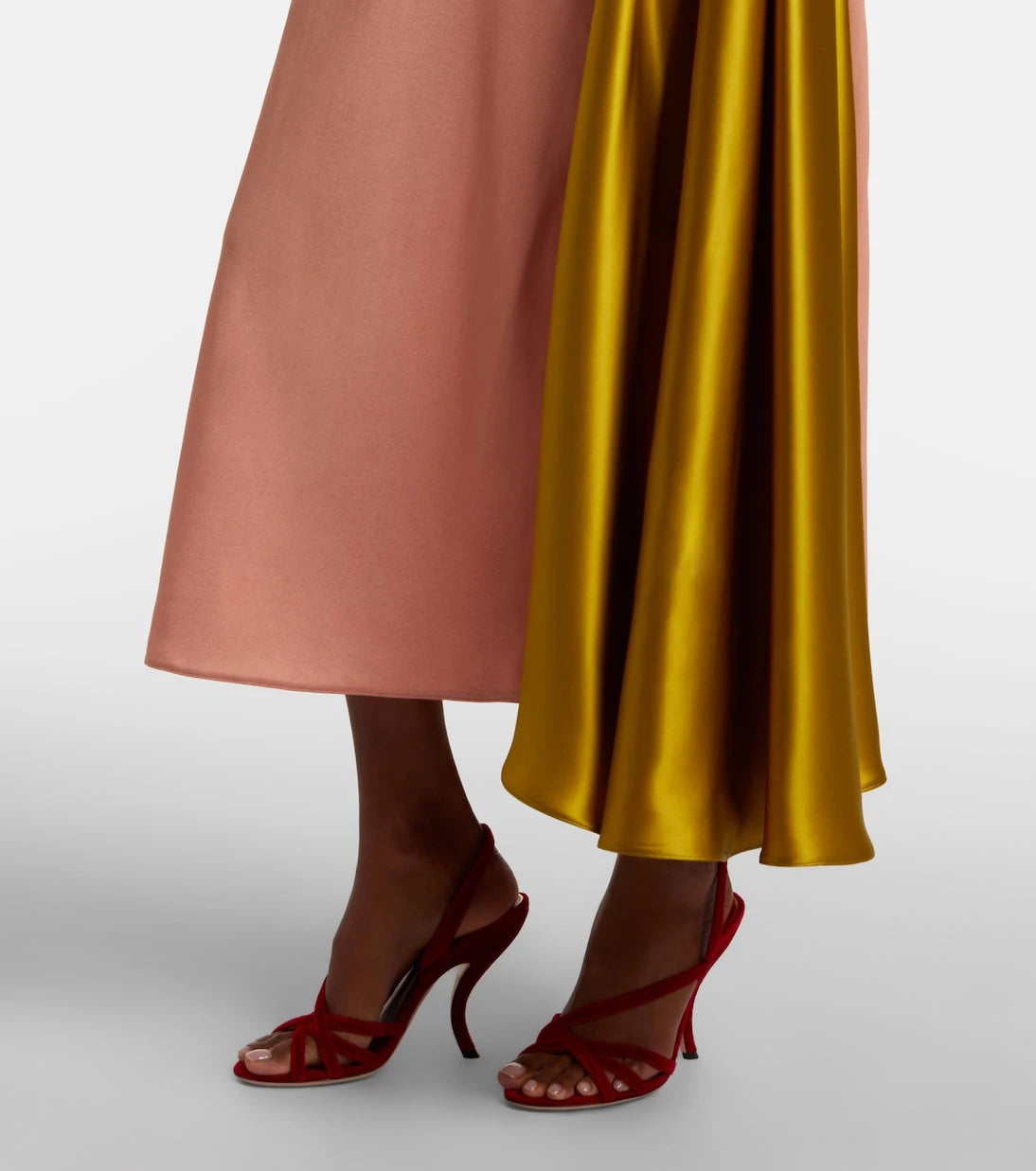 Valentino - Bow-detail draped midi dress