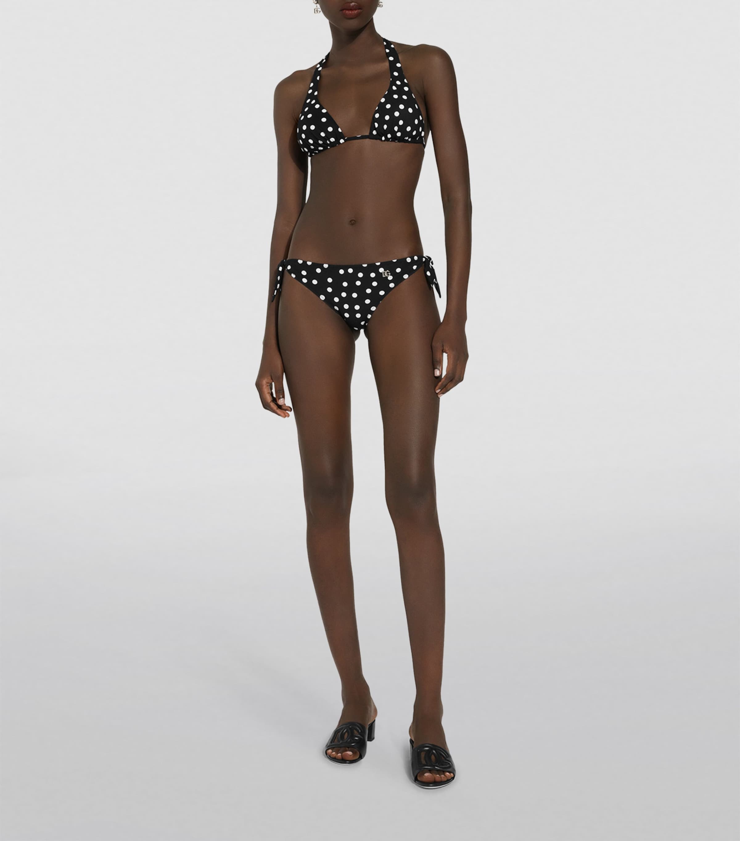 Multi Polka-Dot DG Logo Bikini