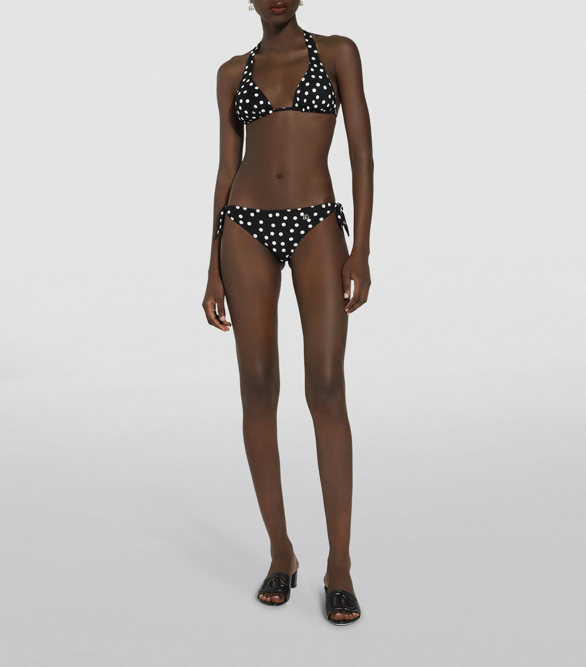 Multi Polka-Dot DG Logo Bikini