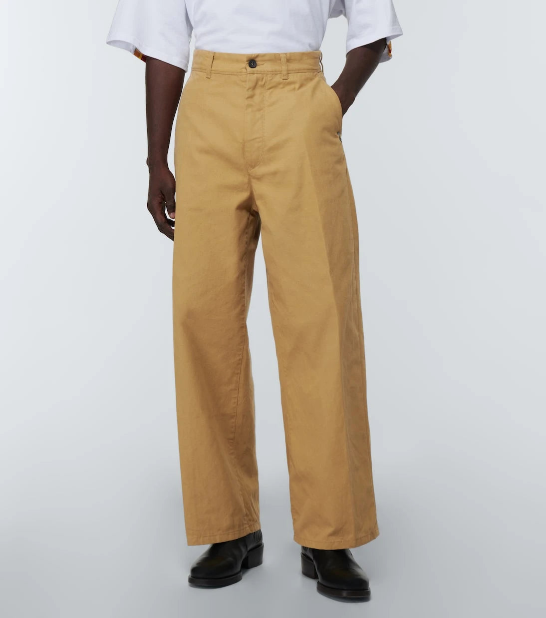 Incotex x Facetasm - Wide-leg cotton pants