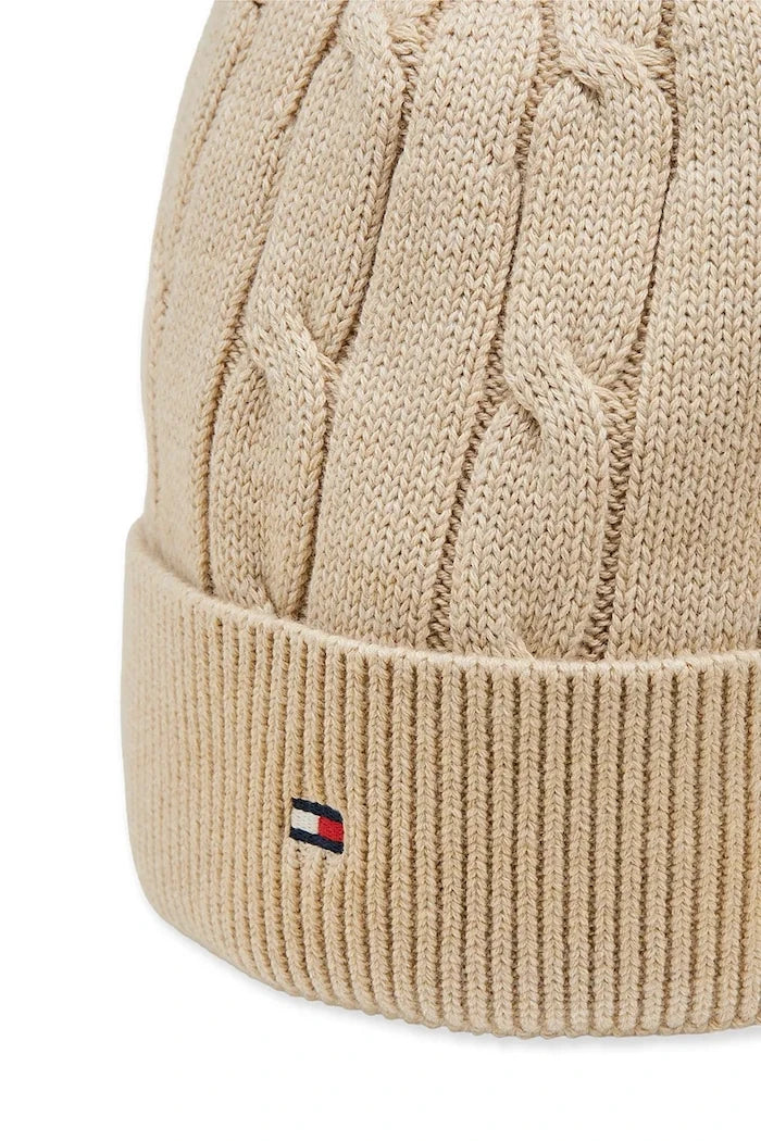 Tommy Hilfiger çocuk pamuk beanie şapka