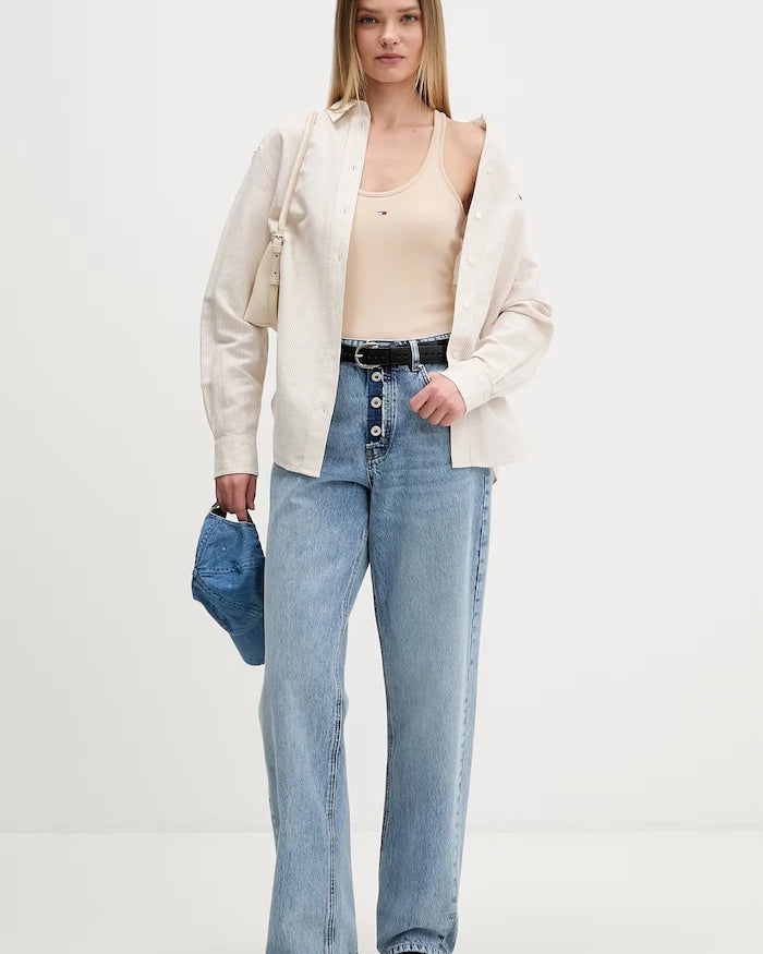 Tommy Jeans kadın pamuk elastan atlet