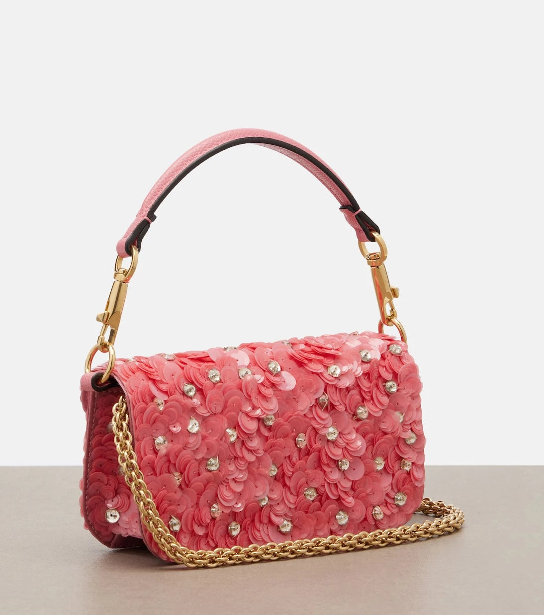 Valentino Garavani - Locò Small sequined shoulder bag