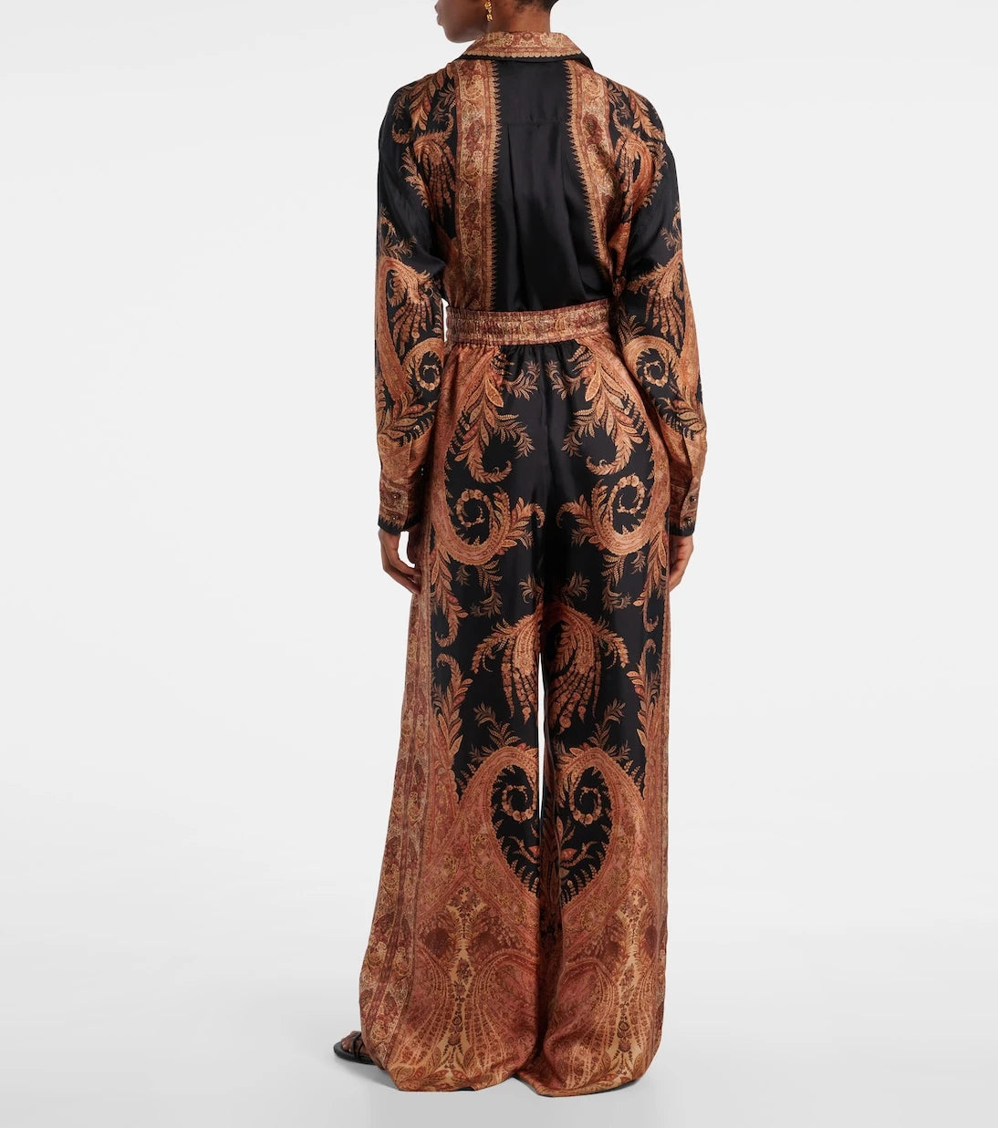 Zimmermann - Hypnotic silk wide-leg pants