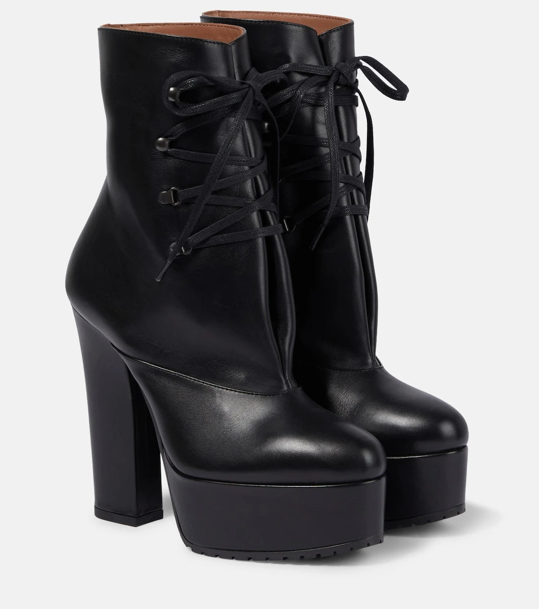 Alaïa - Trekk 135 leather ankle boots