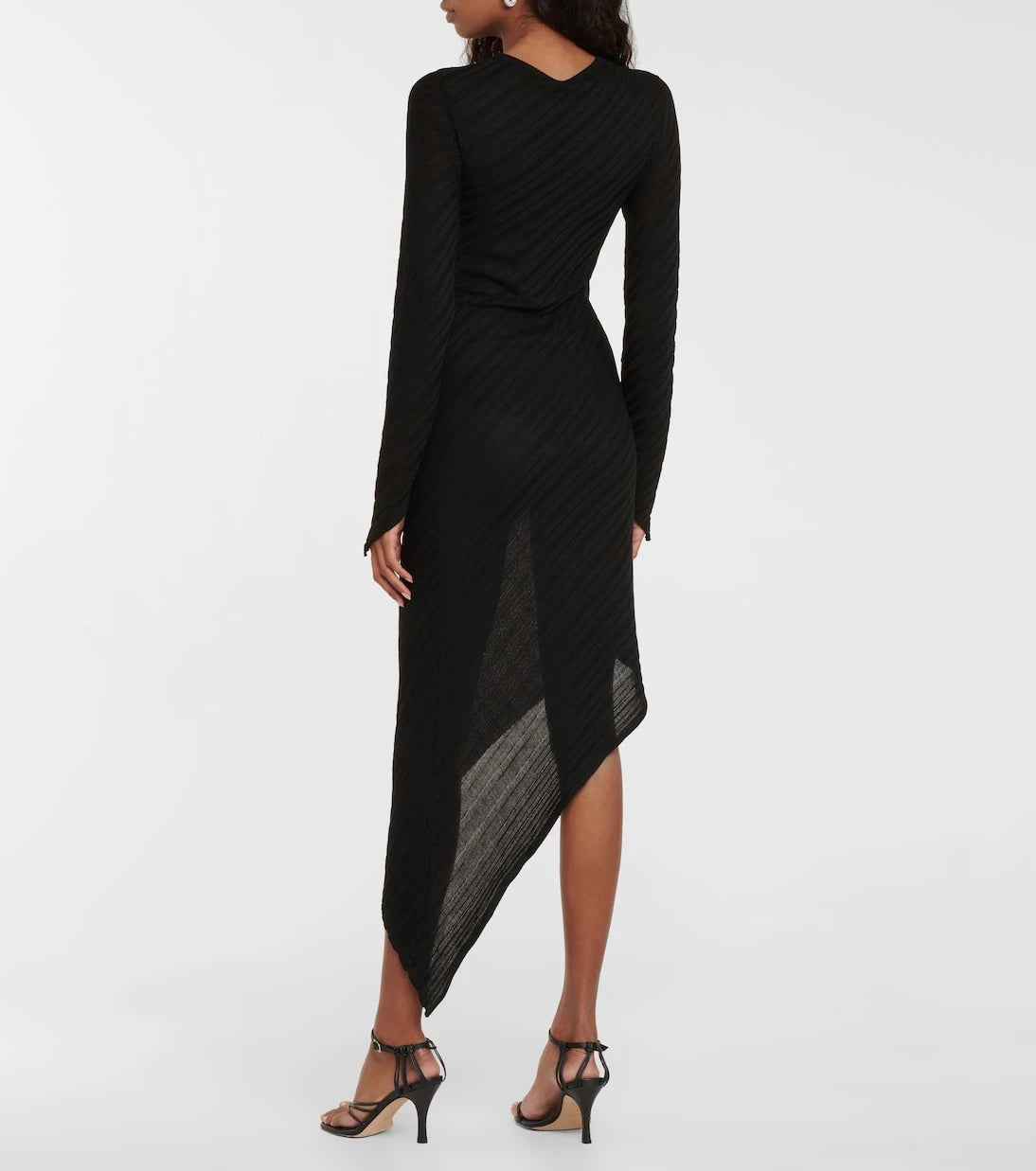 Petar Petrov - Agus silk ribbed-knit midi dress