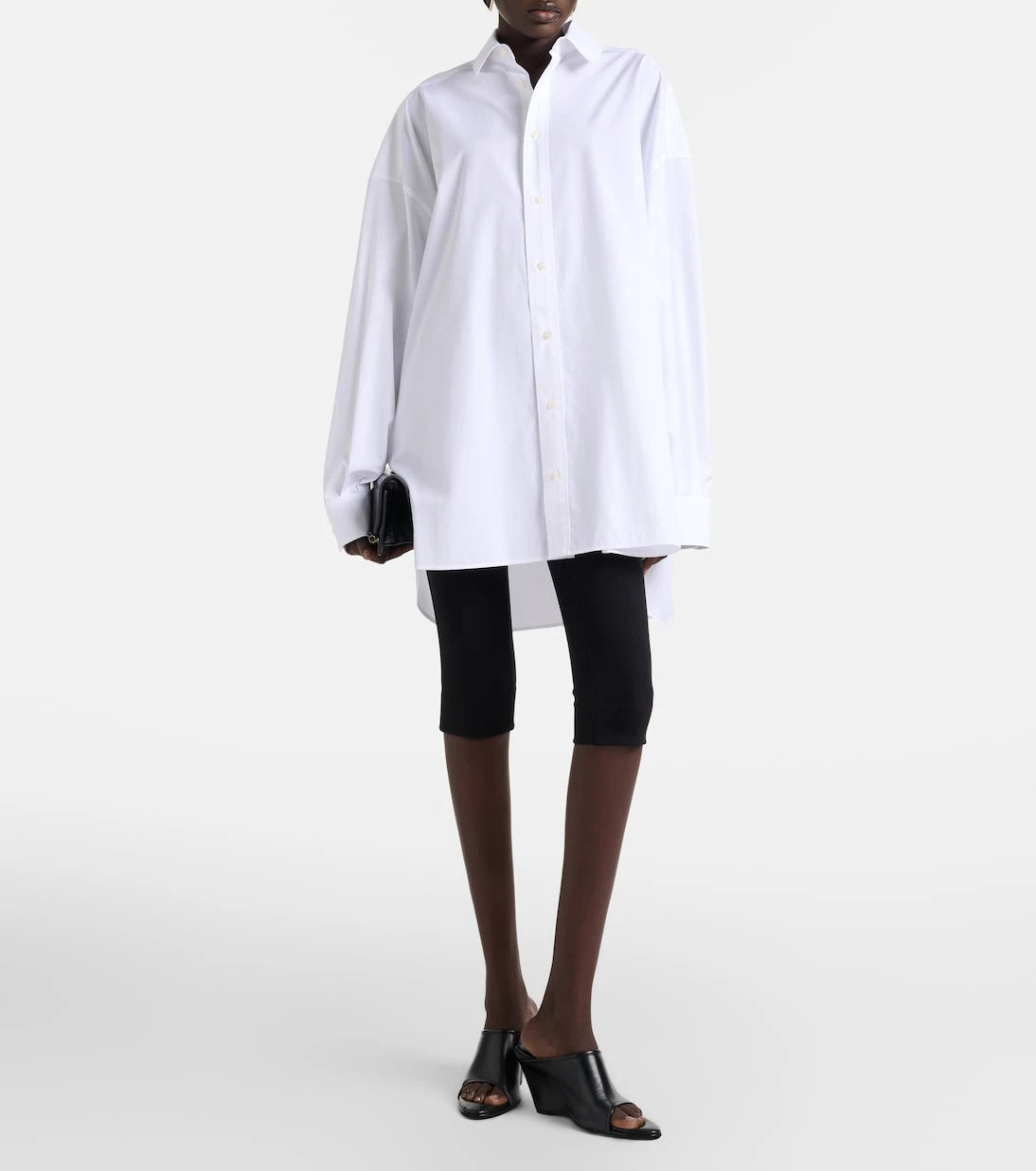 Wardrobe.NYC - Oversized cotton poplin shirt dress