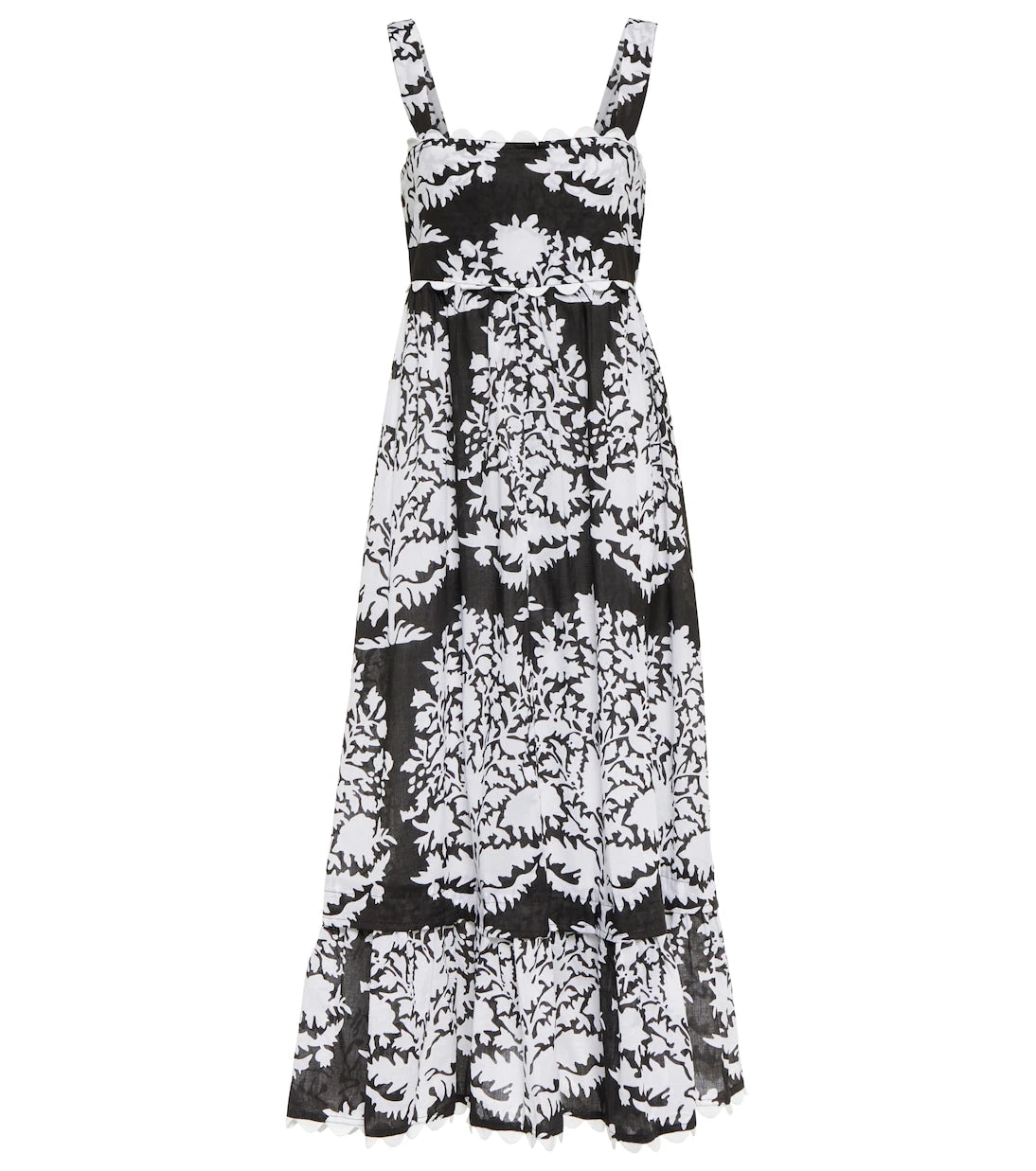 Juliet Dunn - Printed cotton voile midi dress