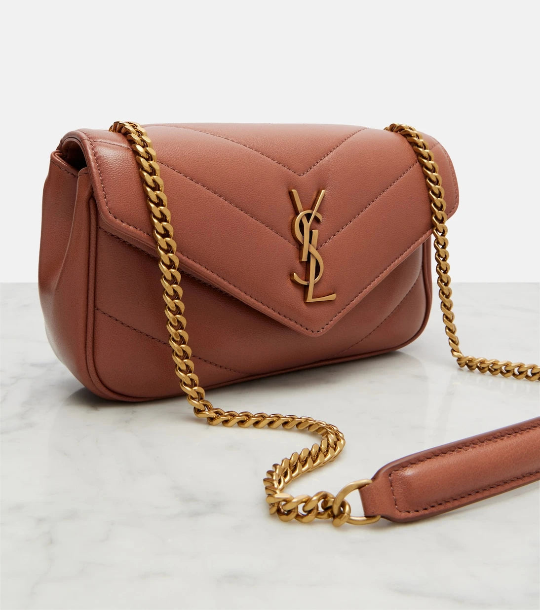 Saint Laurent - Loulou Mini leather shoulder bag