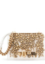 Leather Embellished Jewelled Satchel