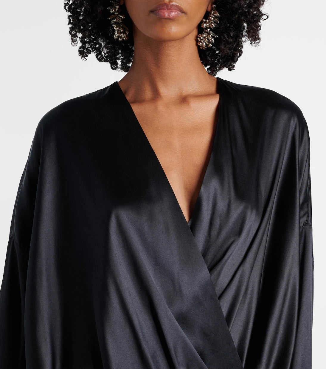 Dries Van Noten - Silk-blend satin blouse