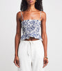 Maje Multi Cotton Printed Crop Top