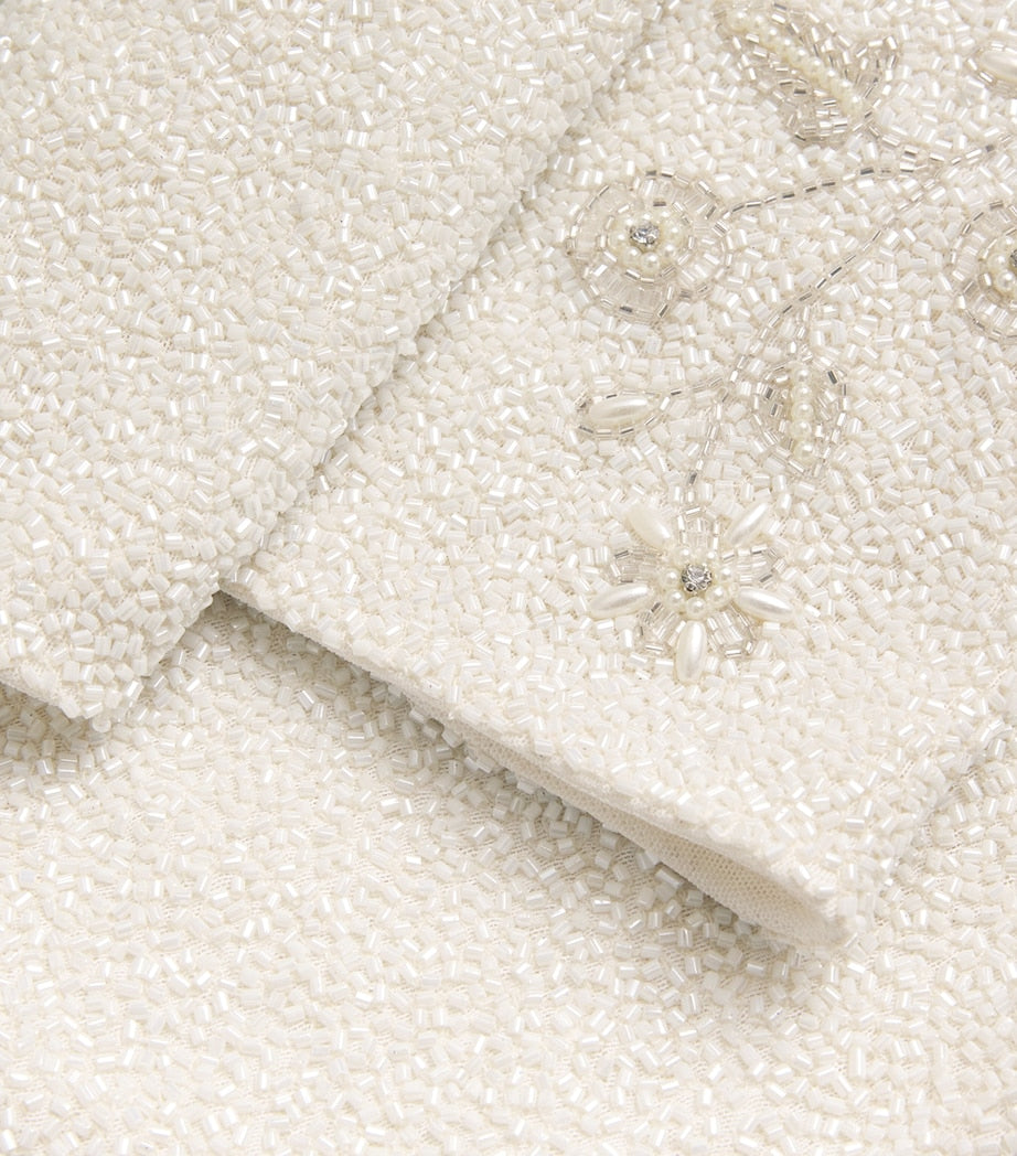 Embellished Twilight Mini Dress IVORY