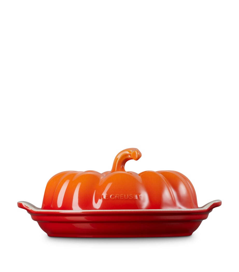 Stoneware Pumpkin Butter Dish