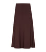 Virgin Wool-Blend Twill Flute Skirt Skirt