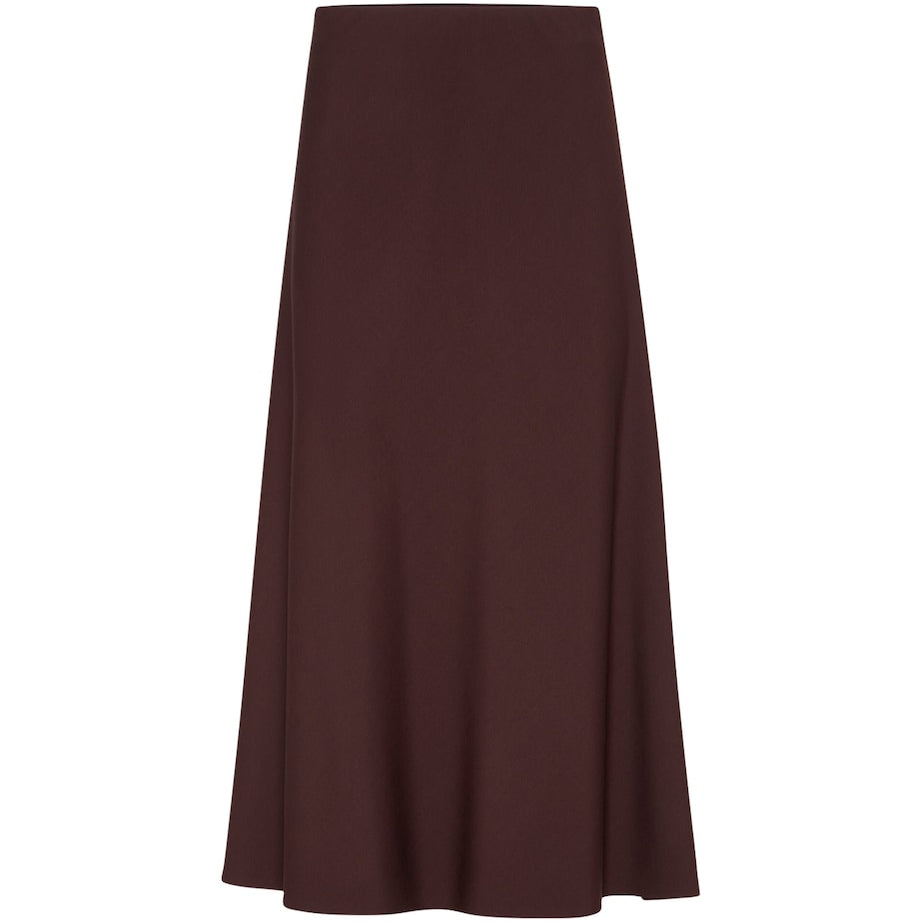 Virgin Wool-Blend Twill Flute Skirt Skirt