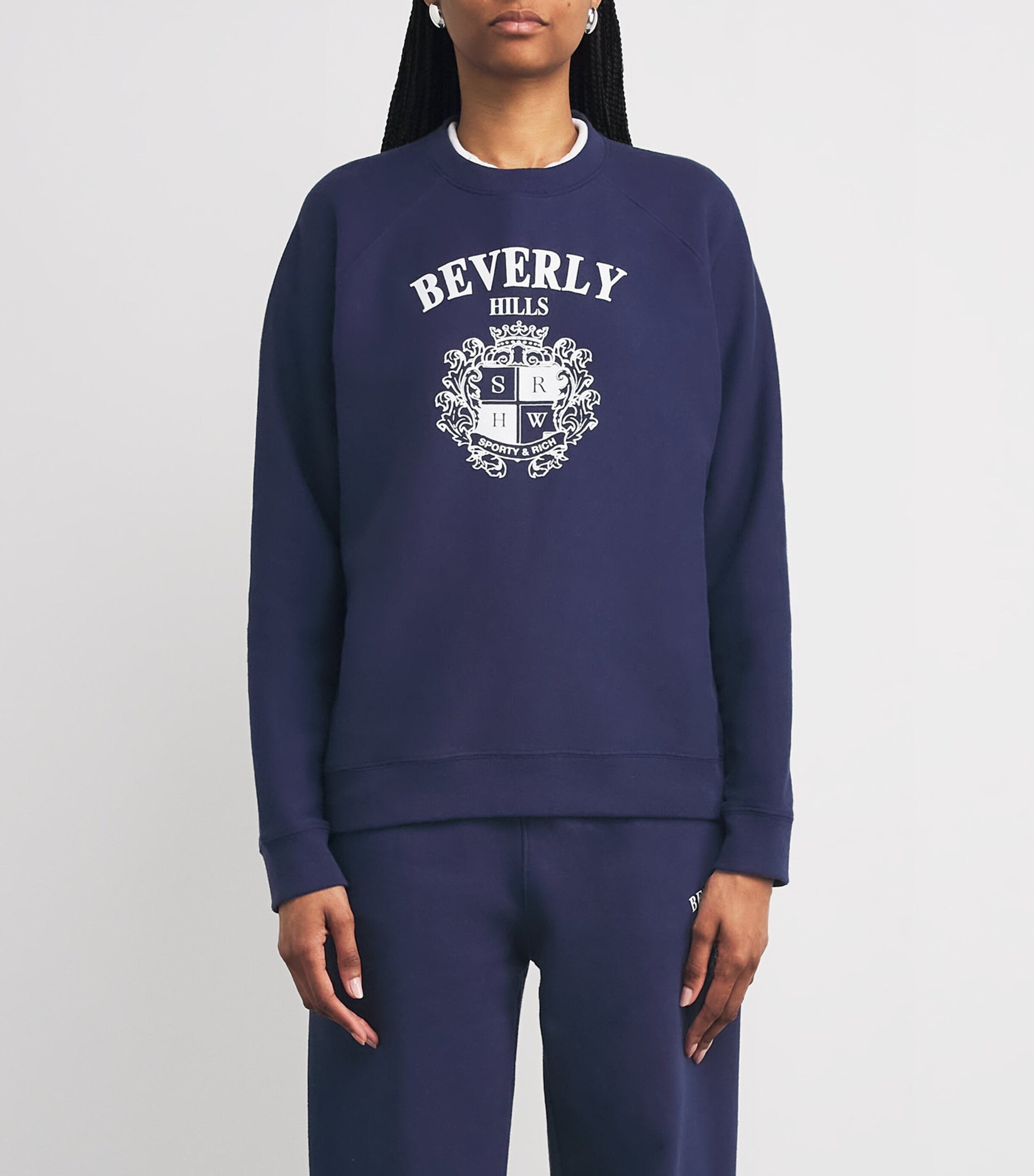 Navy Beverly Hills Crest Sweatshirt