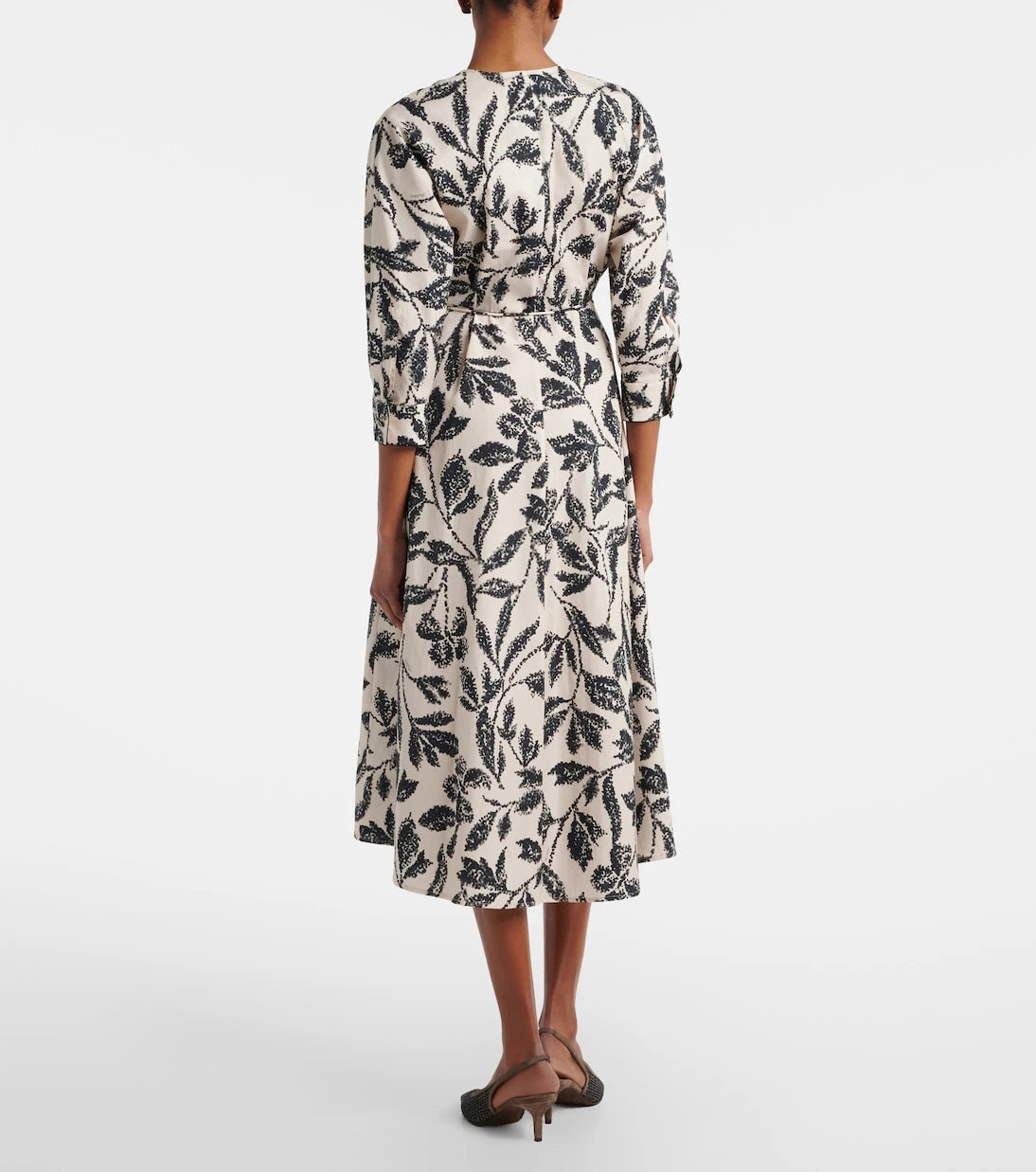 Max Mara - Camino printed cotton wrap dress