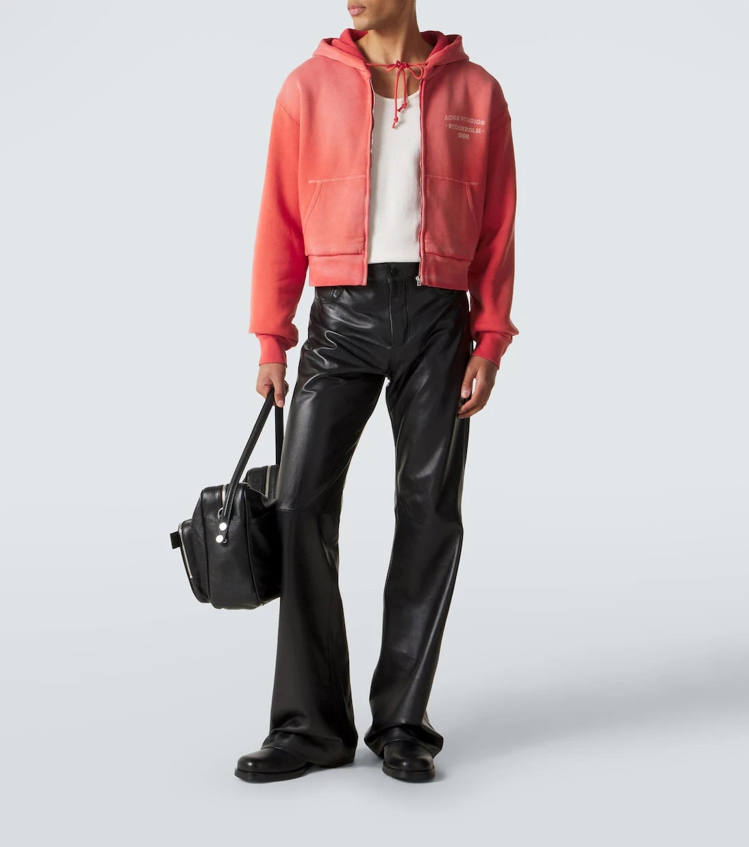Acne Studios - Logo cotton jersey zip-up hoodie