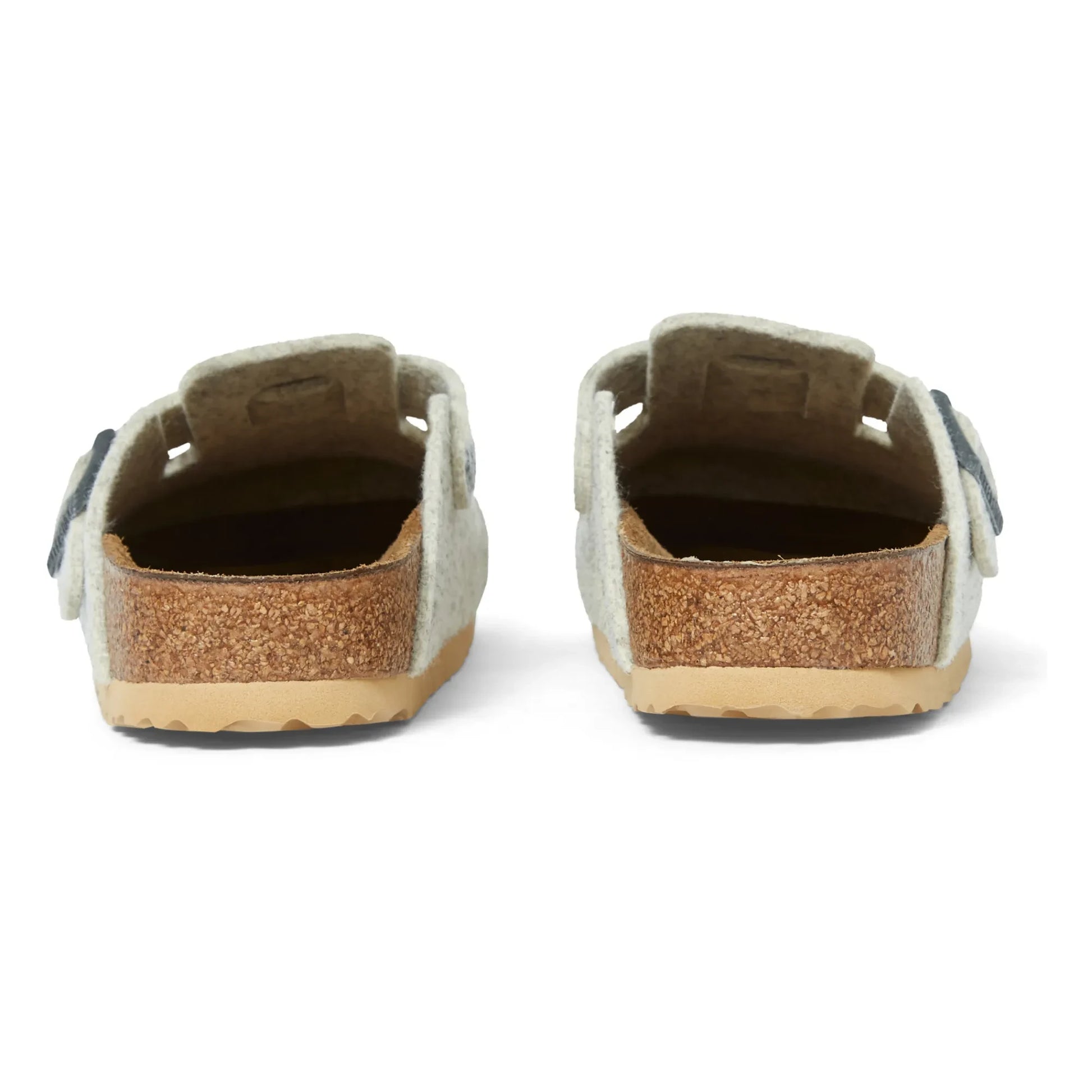BIRKENSTOCK - Boston Wool Slip-Ons - Narrow Fit | Off white