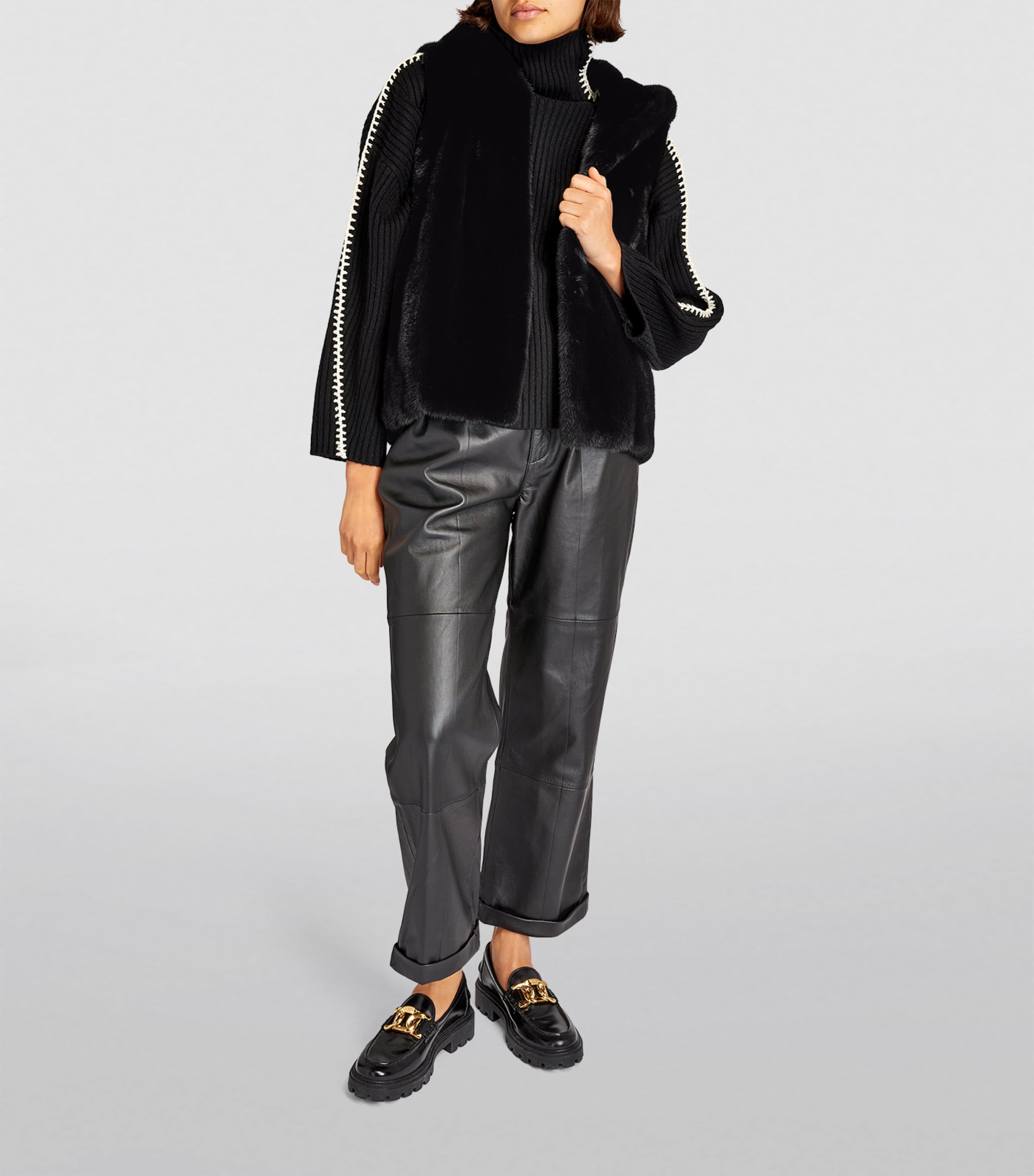 Blue Mink Hooded Gilet