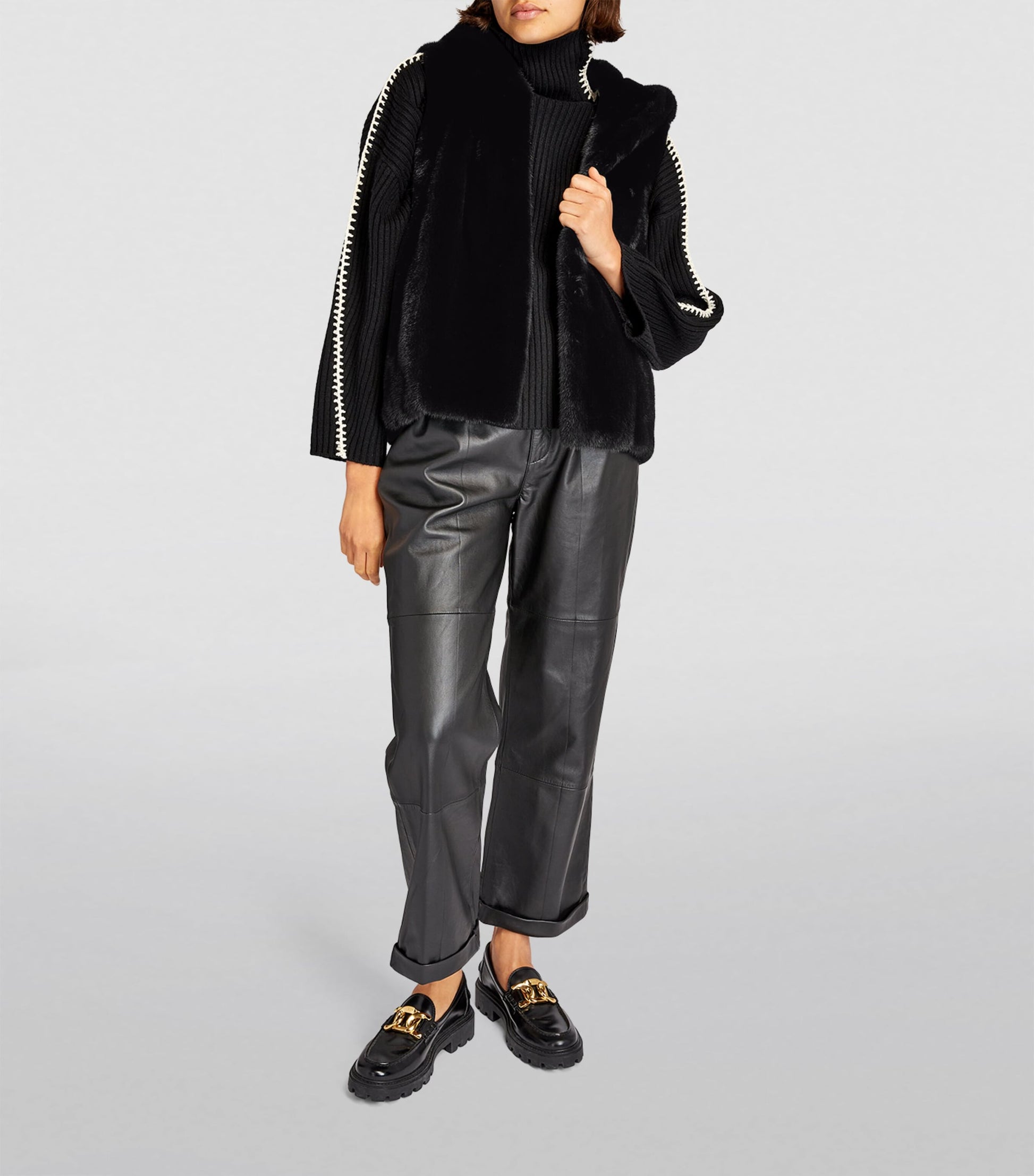 Blue Mink Hooded Gilet