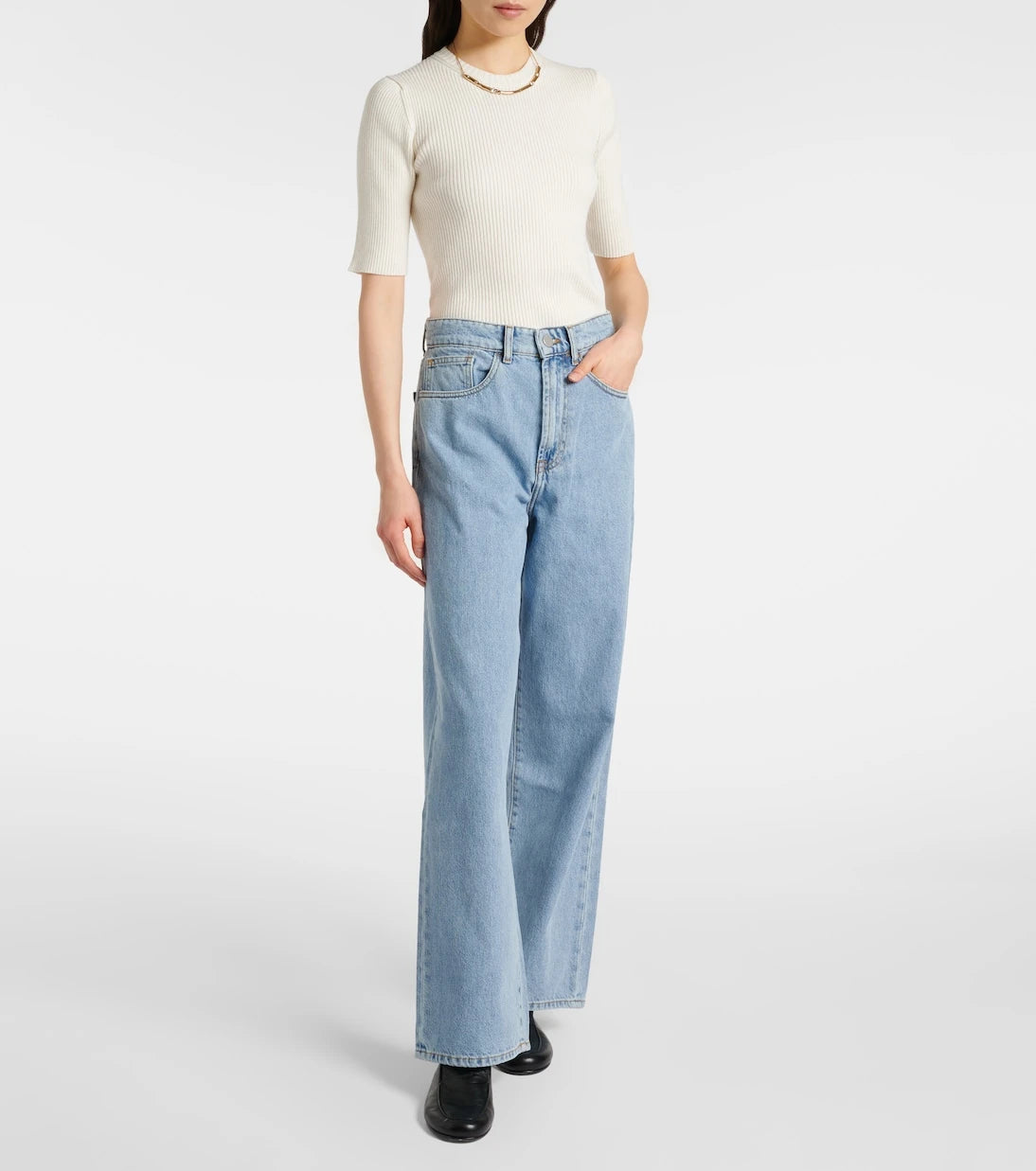 Róhe - Low-rise wide-leg jeans
