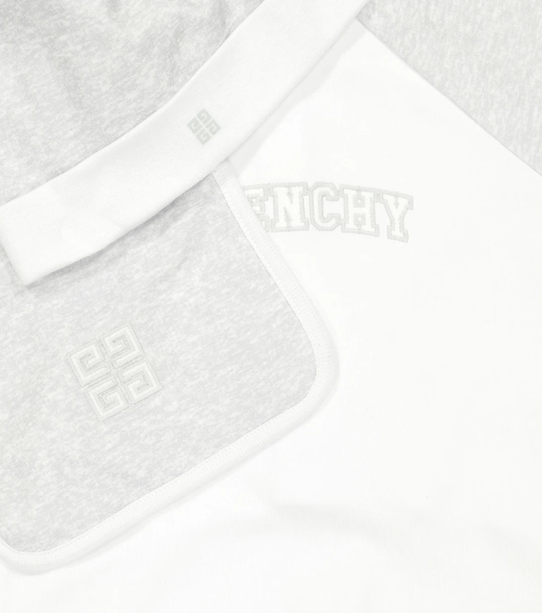 Givenchy Kids - Baby cotton onesie, hat and bib set