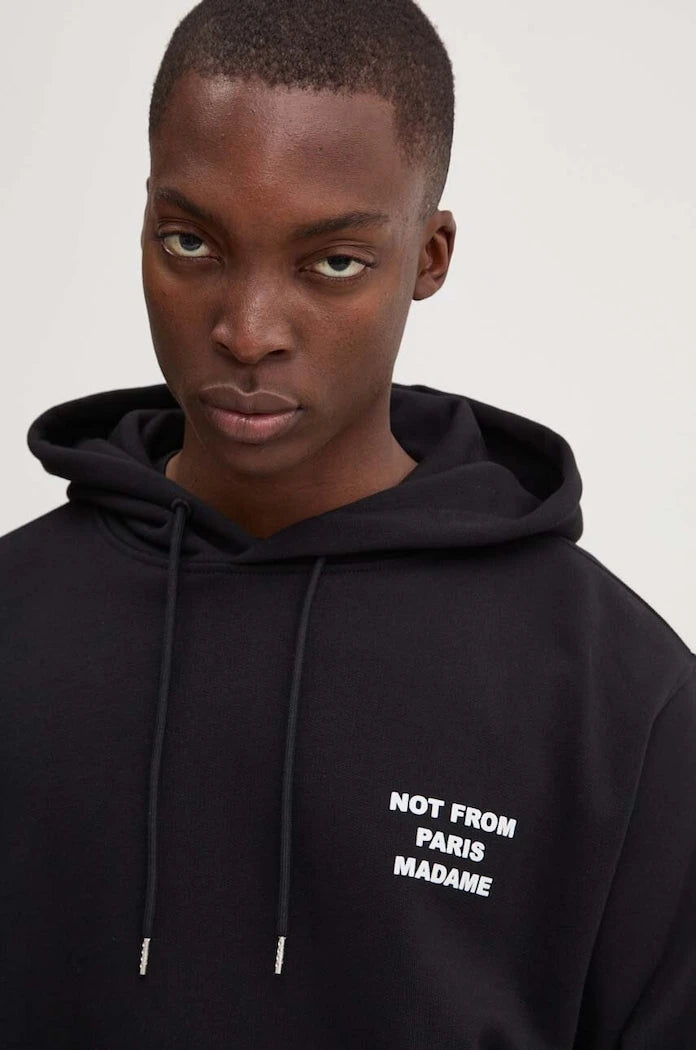 Drôle de Monsieur Le Hoodie Slogan Pamuklu Sweatshirt