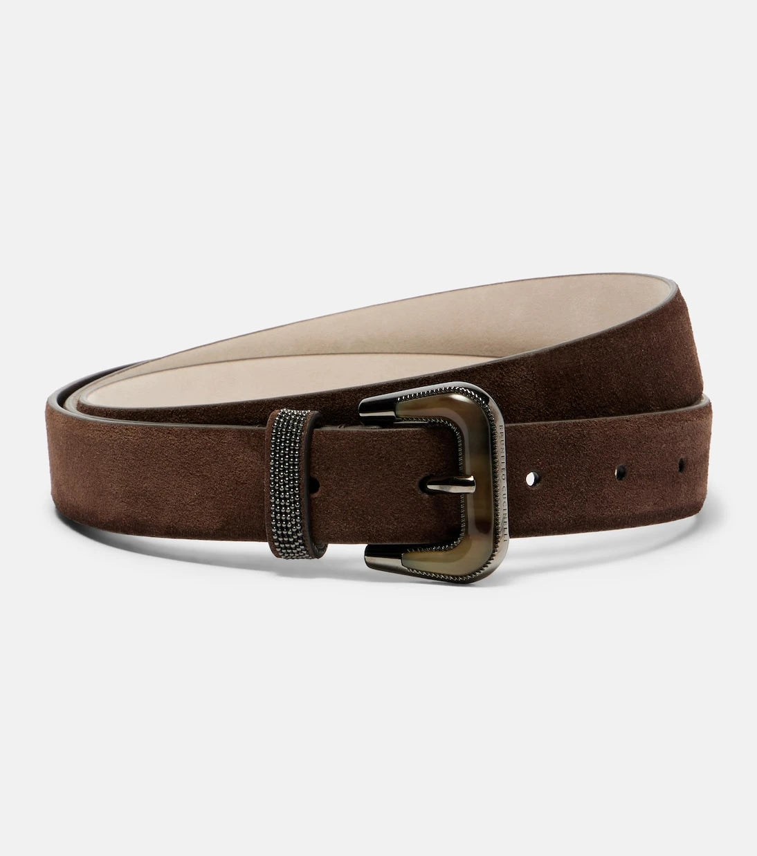 Brunello Cucinelli - Monili suede belt