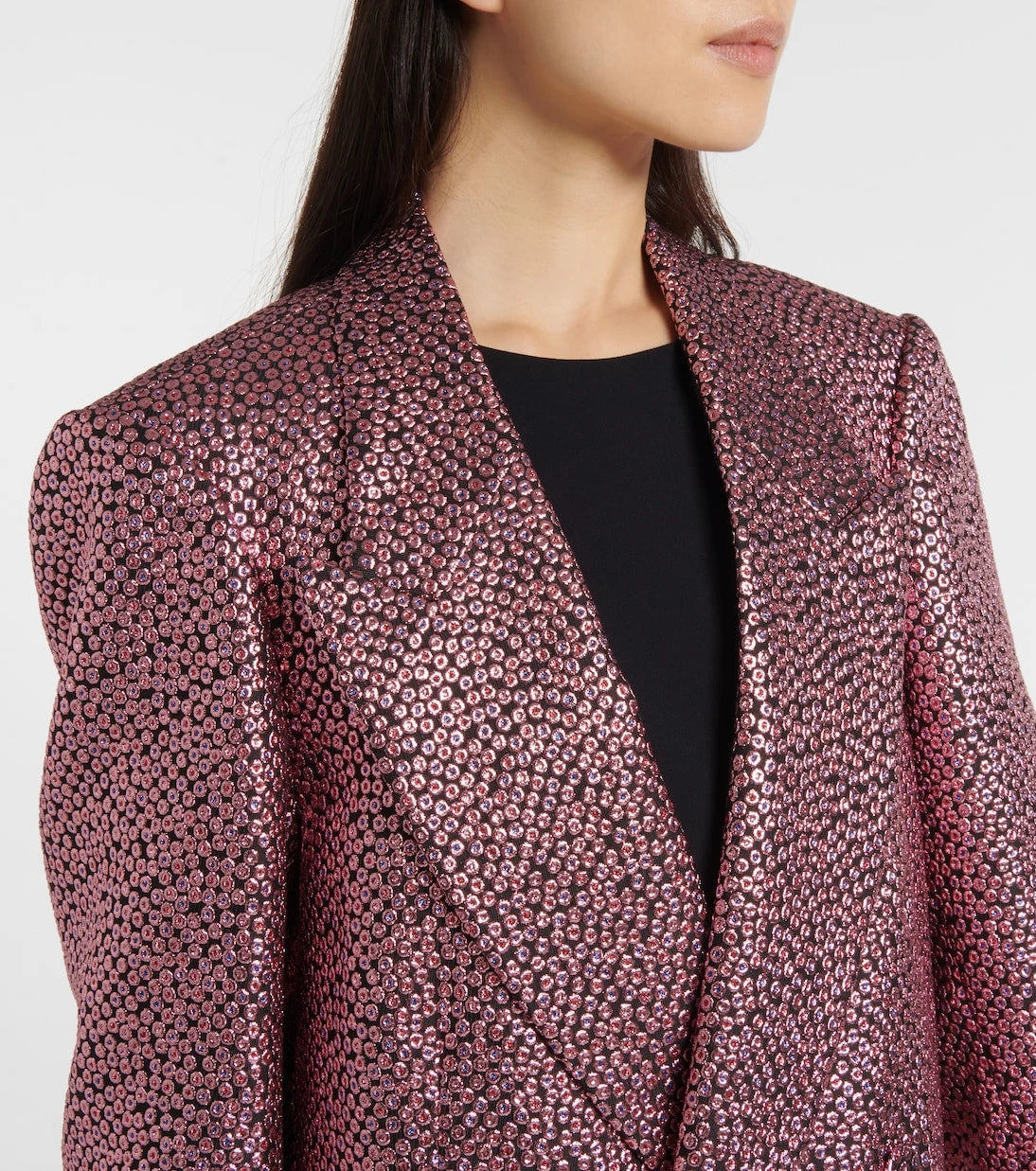 Dries Van Noten - Lamé coat
