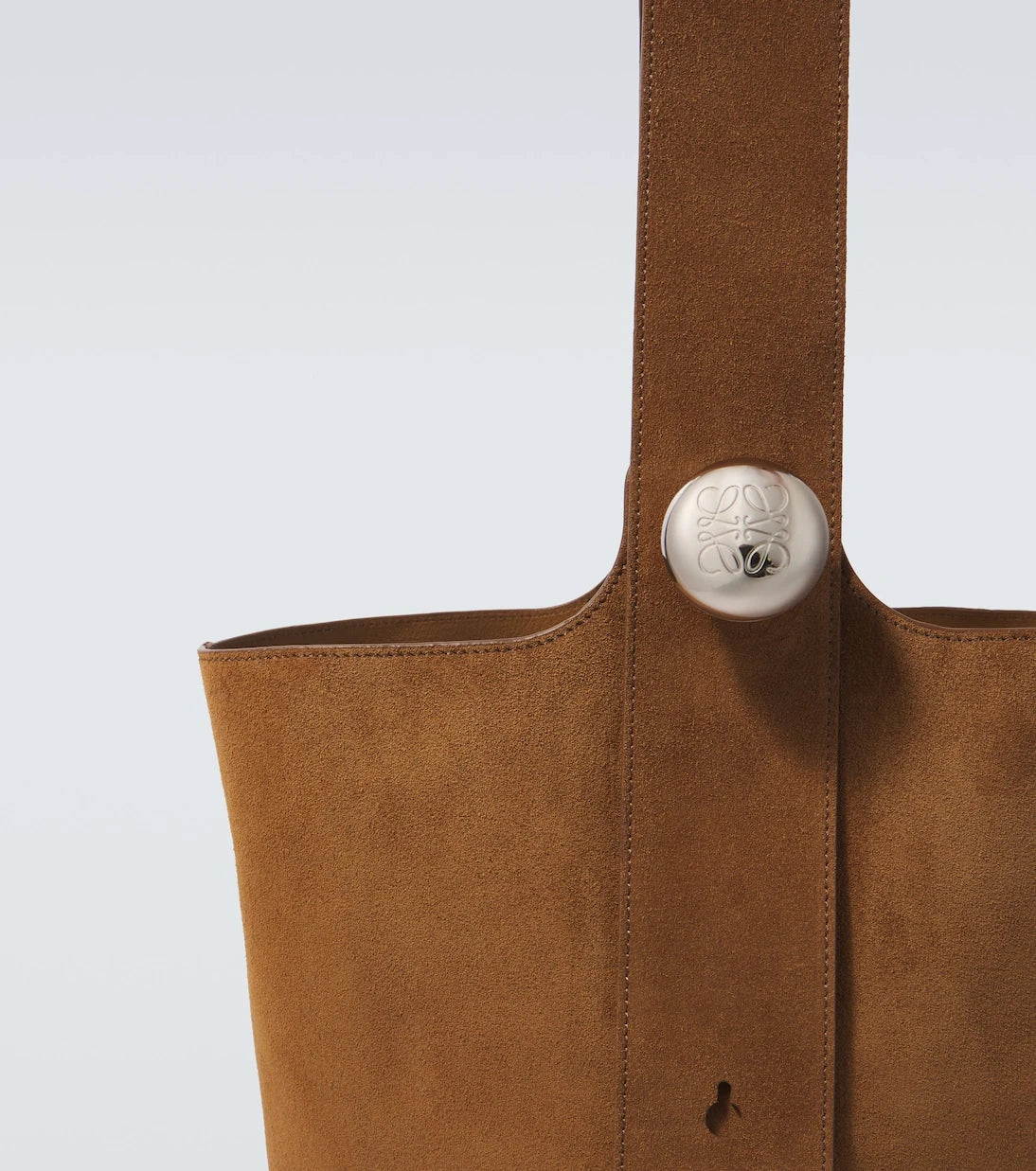 Loewe - Pebble Large suede tote bag