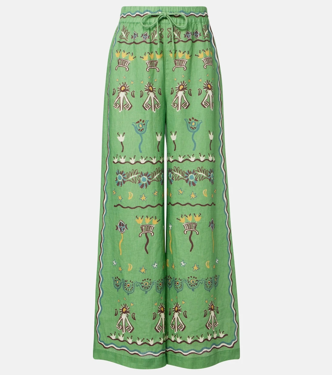 Alémais - Sun Dancer linen wide-leg pants