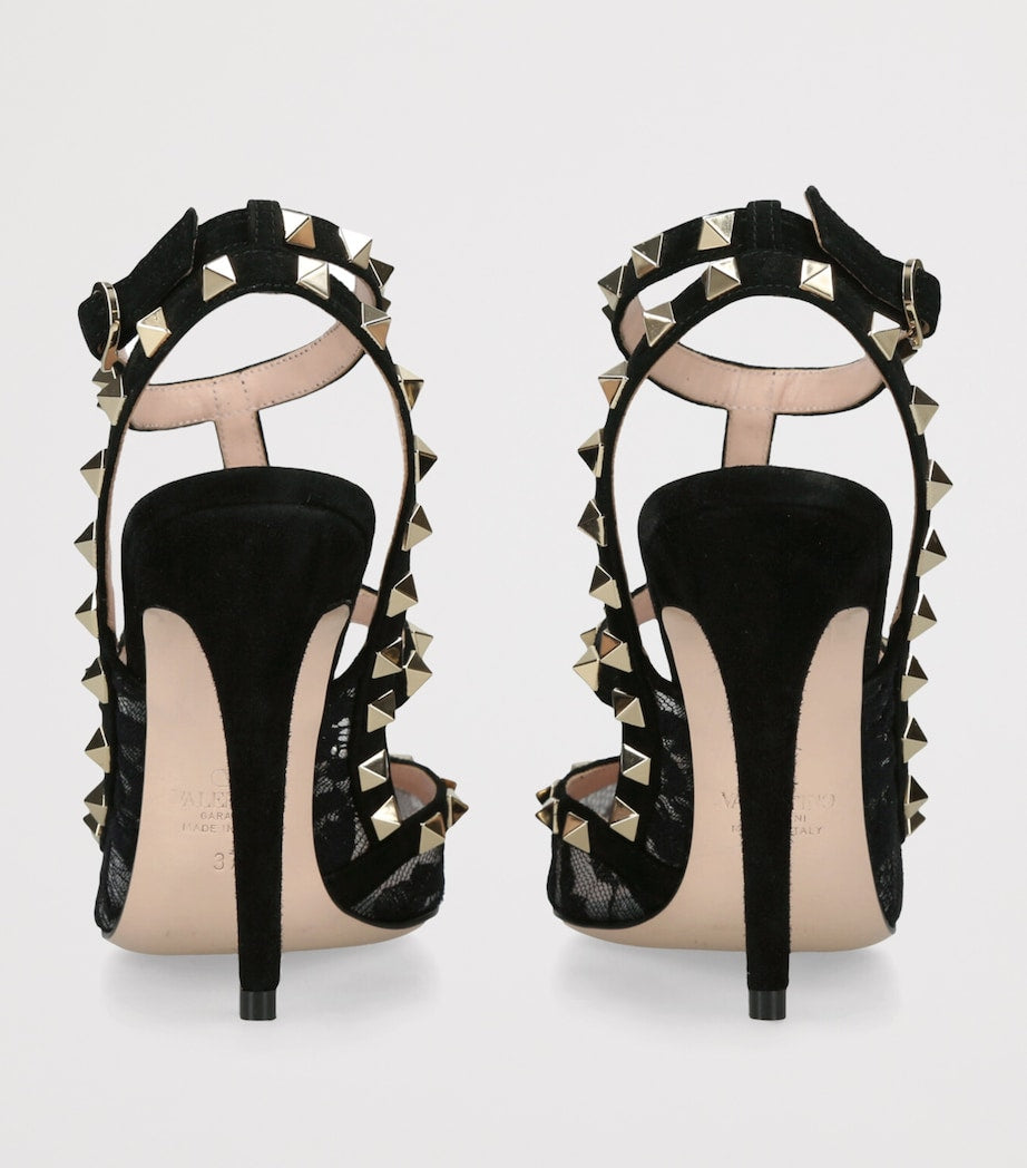 Valentino Garavani Lace Rockstud Pumps 100