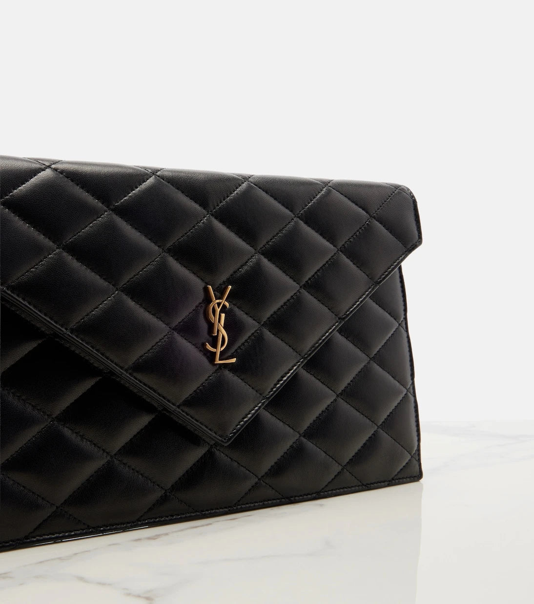 Saint Laurent - Cassandre quilted leather pouch